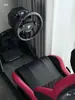 Suporte de Assento para Simulador de Corrida Conjunto Volante de Jogo Suporte Volante Alto Torque com Câmbio Manual Freio de Mão Garra r5r9
