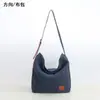Bolsa Transversal Casual de Lona Retrô, Bolsa de Mão Casual de Couro Simples de Grande Capacidade, Bolsa Tote de Ombro Único