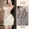Lencería Sexy Estilo Puro Deseo Malla Hueca Tallas Grandes Camisola Camisón Bata Conjunto de Uniforme para Mujer 147