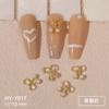 Nova Nail Art Jóias Arco Dourado Pérola DIY Astronauta Liga Diamante Borboleta Jóias Urso Diamante Atacado