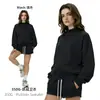 Sudadera de forro polar con cuello semi-alto para mujer, colores macarrón, moda callejera americana, conjunto de chica popular, Isla Cai Xiang