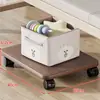 Estante de Almacenamiento Debajo de la Cama para Dormitorio Base de Cama Portátil Estante para Maletas con Ruedas Caja de Gran Capacidad Almacenamiento Tablero de Almacenamiento