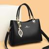 Bolsa de piel suave Luoman canguro 2023 nueva para mujer, estilo commuter, simple, práctica, gran capacidad, tres compartimentos, primera generación de pelo
