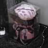 Flor Eterna Flor de Jabón Ramo de Rosas Producto Terminado Flor de Ciruelo Artificial Cubo de Abrazo Qixi Cumpleaños Día de San Valentín Regalo