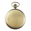 Reloj de Bolsillo con Tapa Colgante Collar Reloj Colgante Regalo Grabado Láser Reloj de Cuarzo Retro Reloj de Bolsillo de Doble Cara para Hombre