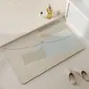 Alfombrilla de Baño Estilo Wabi-sabi Entrada de Inodoro Absorbente de Agua Secado Rápido Alfombrilla de Piso de Tierra de Diatomeas para el Hogar Fácil de Limpiar Alfombrilla Antideslizante