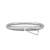 Pulsera de tubo liso abierto de 6 mm chapada en oro latón pulsera de anillo liso simple regalo tienda de oro drenaje