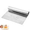 Raspador de masa de acero inoxidable con báscula Cortador de masa de acero inoxidable Raspador para cortar masa Pastel Crema Salchicha Polvo