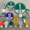 Señales Redondas Reflectantes de Contorno para Autopistas, Señales Redondas de 0m para Carreteras Nacionales y Provinciales, Fijadas a Barreras de Seguridad de Acero Corrugado