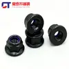 Tuerca de seguridad autoblocante con brida de acero inoxidable 304 negra, tornillo con tapa autoblocante de nylon, tapa de nylon acolchada negra con zinc