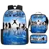 Mochila Escolar Exclusiva One Piece Três Peças Conjunto Mochila Rei do Mar Grande Capacidade Mochila para Aluno do Ensino Médio