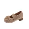 Zapatos Mary Jane Nuevos de Otoño 2026 para Mujer con Tacón Oculto, Tacón Grueso, Boca Baja, Tacón Alto, Estilo Ballet, Adecuados para Combinar con Faldas