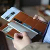 Nuevo bolso cartera de cuero Crazy Horse coreano transfronterizo RFID anti-magnético multi-tarjeta PU para identificación