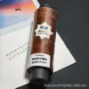 Hilo de Cera Color Cielo Estrellado Negro y Café con Brillo Dorado Hilo de Cera Plano Redondo Colección