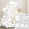Conjunto de Corrente de Balões de Cor Sólida Nova Transfronteiriça com 137 Peças Decoração de Festa de Aniversário Pacote de Balões para Decoração de Casamento