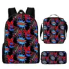 Transfronterizo Nuevo Producto Spider-Man Spider Man Estudiante Mochila Escolar Bolso de Hombro Estuche para Lápices Set de Tres Piezas Venta al por Mayor Entrega Rápida