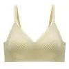 Sujetador de Encaje Maisui Taza Fija Sin Marcas Sexy para Pecho Pequeño Levanta y Reúne Paramamario Anticaída Ropa Interior Tipo Tubo Deportiva para Mujeres