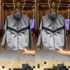 Jaqueta Masculina Preta Guerreiro Minimalista Tendência Primavera Nova Moda Esportiva Confortável Design Gola Alta