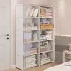 Guarda-Roupa à Prova de Poeira para Armazenamento em Quarto de Casa, Armário de Armazenamento Fácil de Montar, Guarda-Roupa Suspenso, Rack de Armazenamento Pequeno para Apartamentos de Aluguel