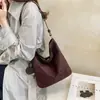 Bolso de cubo de terciopelo plisado de alta gama para mujer, nueva colección otoño/invierno 2026, moderno y versátil, adecuado para el uso diario y para ir al trabajo, se puede llevar como bolso de hombro o bolso cruzado