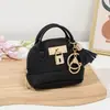 Mini bolsa de concha de celebridade de internet, chaveiro de bolsa pequena, portátil para batom, fone de ouvido, bolsa de armazenamento pequena, bolsa de mão, porta-moedas, pingente de bolsa