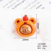Acessórios de resina peças de desenho animado urso fofo comida DIY cola de creme ímãs de geladeira capas de celular adesivos acessórios