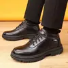 Estilo Novo de Inverno Sapatos Masculinos de Algodão Espessados, Botas de Neve de Algodão de Cano Alto Quentes, Sapatos de Pai, Botas, Sapatos Casuais