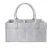 Bolsa de Mamá Multifuncional de Gran Capacidad Transfronteriza, Bolsa de Almacenamiento Gruesa de Fieltro para Madre y Bebé, para Biberones y Pañales