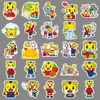 50 Piezas de Pegatinas Qiaohu, Tigre de Dibujos Animados de Personaje Animado, Lindas Pegatinas Decorativas Impermeables para Bricolaje para Termos y Cajas de Almacenamiento