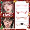 Fiesta de Tatuajes Navideños Nuevo Adhesivo Facial de Árbol de Navidad Estilo Europeo y Americano Decoración Navideña de Alto Rendimiento Celebrado en Internet