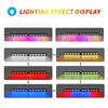 Luz de barra multifunción de color mágico control remoto por APP lámpara de advertencia de flash cambiante de color uno a dos luz estroboscópica LED para coche