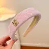 Moda Fresca y Artística Estilo Coreano Dulce y Femenina Patrón de Príncipe de Gales Zapatillas de Caña Alta Diadema Diadema Ancha