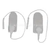 En stock al por mayor fibra de plata gris claro puño de dedo conductor para fisioterapia antibacteriano pulso electroterapia electrodo de masaje cuidado de la salud puño de dedo