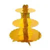 Para Pagoda Plegable de Buda, Cesta de Frutas y Flores, Soporte para Postres, Banquete de Cumpleaños, Soporte de Melocotón, Mesa de Pasteles Tradicionales, Estante de Múltiples Niveles