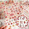 Pegatinas para Uñas Qiyi 5D con Relieve de Dibujos Animados Estilo Chino Lujo Ligero Pegatinas de Transferencia para Uñas de Año Nuevo