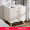 Mesita de noche moderna minimalista, mueble pequeño simple para dormitorio, mueble de almacenamiento pequeño para vivienda de alquiler