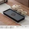 Pequeno Conjunto de Chá Kung Fu Portátil para Casa Dormitório Reunião Bule de Cerâmica Xícara de Chá Bandeja de Chá Mesa de Chá Simples