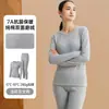 Ropa interior térmica gruesa de invierno de algodón puro de 280 g con forro polar, conjunto de top y pantalón largo de algodón para pareja, hombres y mujeres