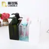 Frasco de loção PETG tetragonal de 450ml marrom Frasco de espuma PETG tetragonal verde escuro Embalagem de frasco de loção e tônico