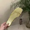 Sandalias Chuyuji retro versátiles de tira fina para mujer, cómodas para el verano al aire libre, nuevas de suela plana, chanclas simples antideslizantes estilo coreano