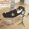 Mesa de transmissão ao vivo mesa de computador móvel mesa de escritório para streamer mesa de escritório para vender mercadorias display bancada de transmissão ao vivo giratória suporte especial para vendas ao vivo