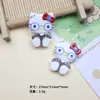 Accesorios de Resina para Manualidades de Dibujos Animados Gafas Gatito Pegamento de Crema Pasador Hecho a Mano Funda para Teléfono Móvil Colgante para Taza de Agua Accesorios de Joyería