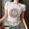 2025 Nova Camiseta Botão Estilo Chinês Estilo Nacional Bordado Pesado Emagrecedor Versátil Manga Curta Estilo Chinês para Verão