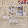 Cubierta Base Redonda de Vidrio Gema del Tiempo Cristal Perlas de Pan al Vapor Joyería Parche Decorativo Colgante Accesorios DIY