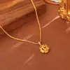 Venta Caliente Pendientes Colgantes de Flor de Circonita Brillante Hueca Pendientes de Moda de Gama Alta de Lujo Ligero con Temperamento Collar Dulce Estilo Celebridad de Internet