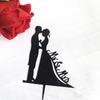 Nova Decoração de Bolo Assado para Dia dos Namorados Sr.&Sra. Amor Proposta de Casamento Inserção de Bolo Acrílico