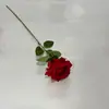 Rosa rosa única montanha de neve rosa redonda pequena Dia dos Namorados flor de simulação para casa flor de casamento flor de casamento arte de flor de casamento