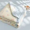 Colcha de Verano de Algodón de Xinjiang Jie Liya con Bordes Ensanchados, Algodón Lavado, Estampado de Dibujos Animados, Algodón Transpirable y Absorbente de Humedad para Aire Acondicionado