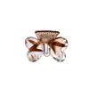 4,5cm Médio Transparente Estampa de Leopardo Laço de Amor Presilha de Cabelo Shark Clip Feminino Grampo para Meio Rabo Venda Quente Transfronteiriça Grampo de Cabelo