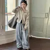 Conjunto de Ropa para Niña Primavera y Otoño 2026 Elegante Cárdigan con Capucha y Pantalones Anchos Casuales Conjunto de Dos Piezas